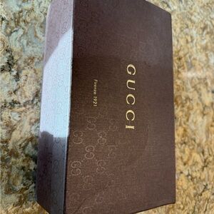 Gucci Brown Logo Shoe Box